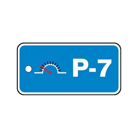 Accuform Energy Source ID Tag, P-7, 1.5inx3in, Adhesive Dura-Poly, 5PK TDF707XVM